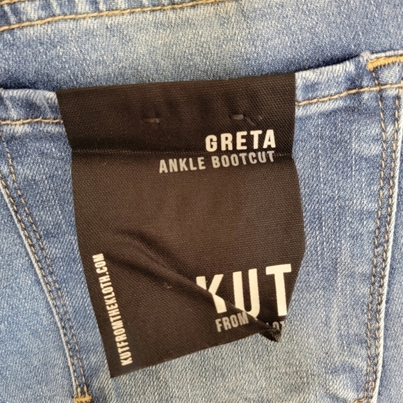 NWT Kut From The Kloth | Greta Ankle Bootcut Jeans Size 10 - Picture 3 of 5
